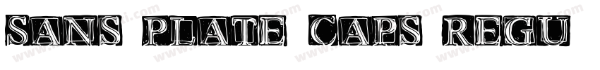 Sans Plate Caps Regu字体转换